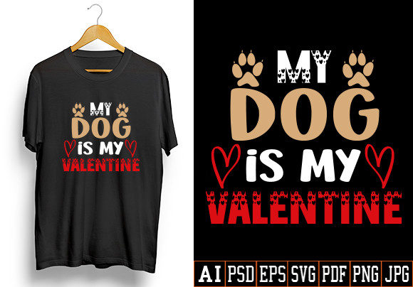 Dog Valentine SVG Design