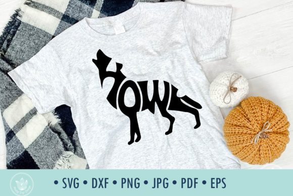 Howl Dog Typography SVG Cut File
