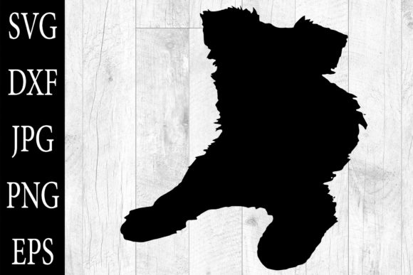 Yorkshire Terrier Dog Silhouette SVG